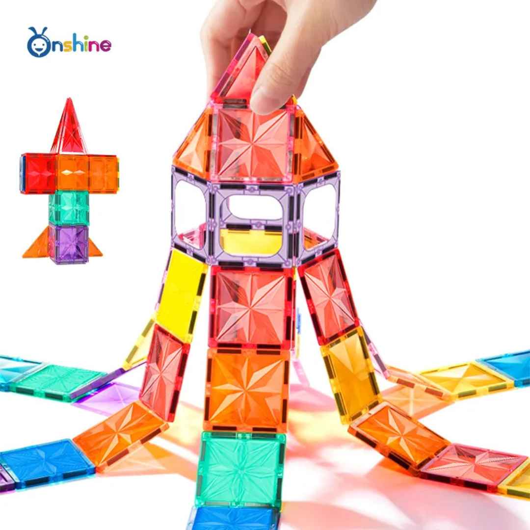 Set de Constructie Magnetica Color Moonkee 78 piese castel