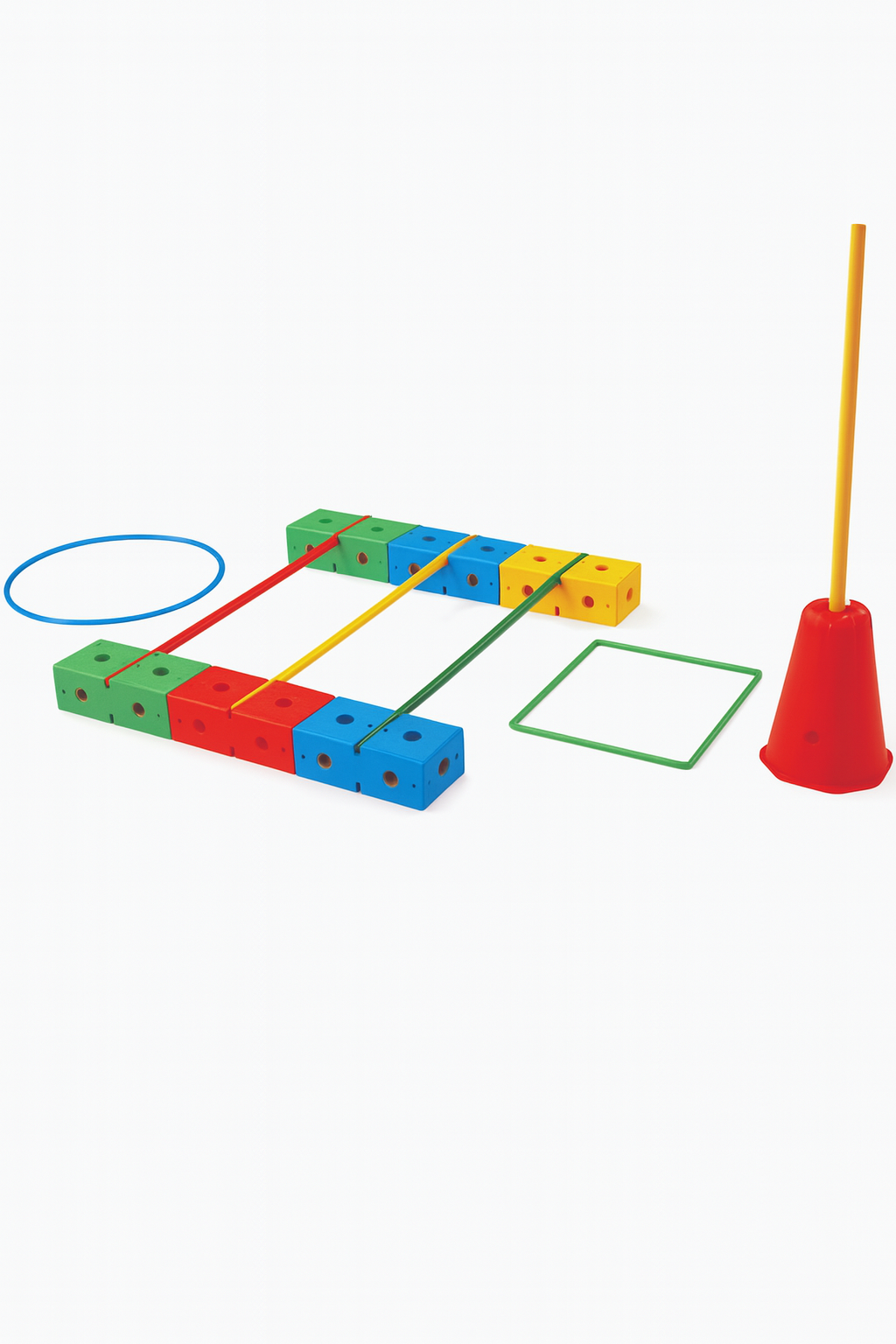  Cu o varietate de forme și culori, acest set de jucării de echilibru este perfect pentru exerciții de stabilitate, oferind numeroase variante de montare. Este ideal pentru sesiuni de joacă în grup, activități de echilibru în aer liber sau în spații închise.